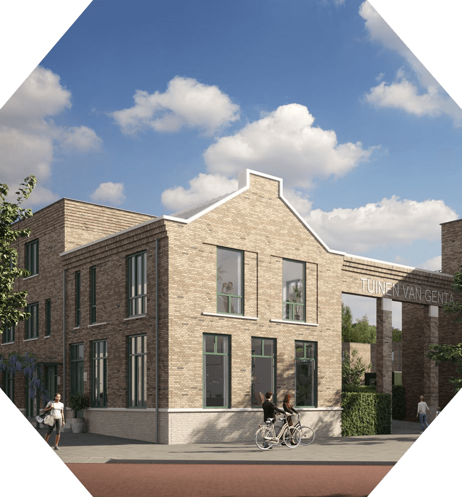 Nieuwbouwproject Breda - Tuinen van Genta - Spoorzone